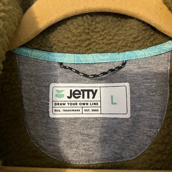 Jetty Olive/Charcoal Heavyweight Fleece Pullover - Picture 5 of 8